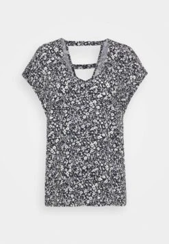 TOM TAILOR Denim V Neck- T-Shirt Print - Blue