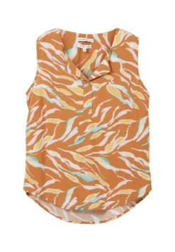 Tom Tailor Gemusterte - Blouse - Brown Abstract Leaf Design -Tom Tailor 20004784bf0049a8b3dce18d1bf9474b
