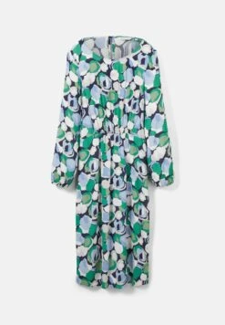 Tom Tailor With Smocking Detail - Jurk - Green Flower Design -Tom Tailor 2028fe63b5374f51b1079c3b789a562b