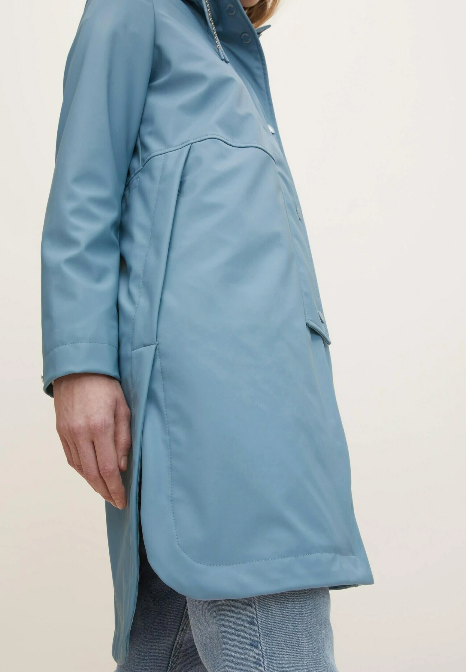 Tom Tailor Regular Fit - Parka - Faded Denim Blue 4 Tom Tailor Regular Fit - Parka - Faded Denim Blue - Afbeelding 4