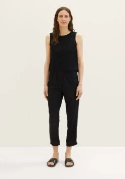 Tom Tailor Cropped - Broek - Deep Black
