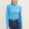 TOM TAILOR Denim Troyer- Trui - Rainy Sky Blue