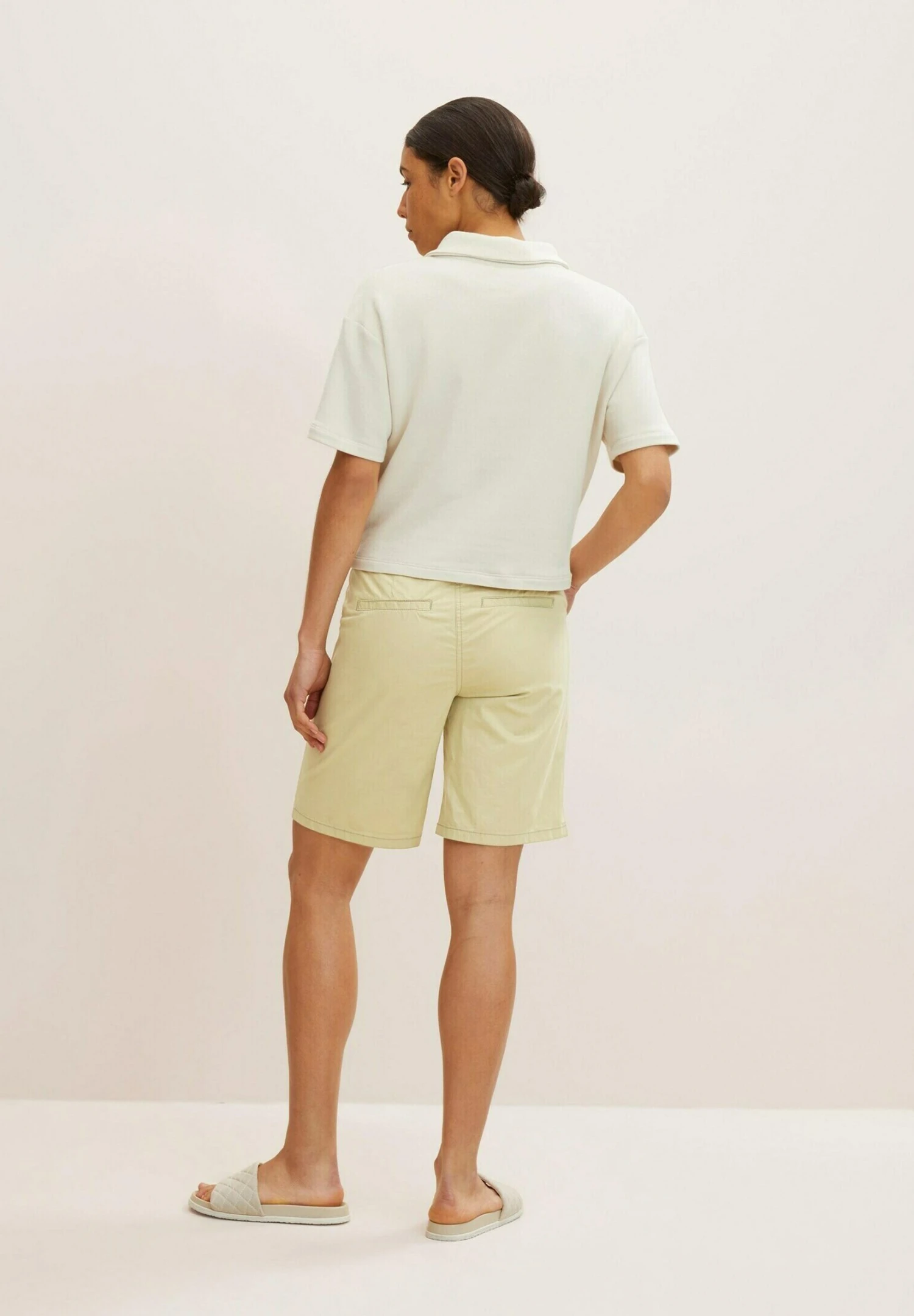 Tom Tailor Shorts - Light Moderate Olive 3 Tom Tailor Shorts - Light Moderate Olive - Afbeelding 3