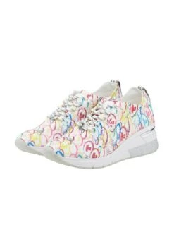 Tom Tailor Licence Mit Keilabsatz - Sneakers Laag - White/Multi -Tom Tailor 24b805f05edc4b8a9f559cc8c5ecca68