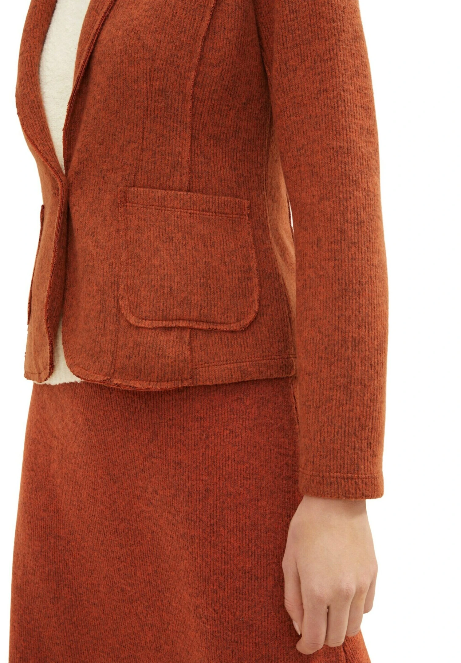 Tom Tailor Vest - Canyon Sunset Red Melange 5 Tom Tailor Vest - Canyon Sunset Red Melange - Afbeelding 5