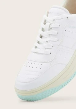 TOM TAILOR Denim Licence Mit Verschiedenfarbigen Details - Sneakers Laag - White/Mint -Tom Tailor 254e73f2f4154fbea08483c785c1dc35