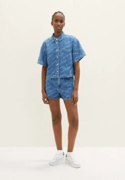 TOM TAILOR Denim Mit Logo Print - Jeansshort - Denim Laser Print -Tom Tailor 258918450db84aa5b7008c191813d55e