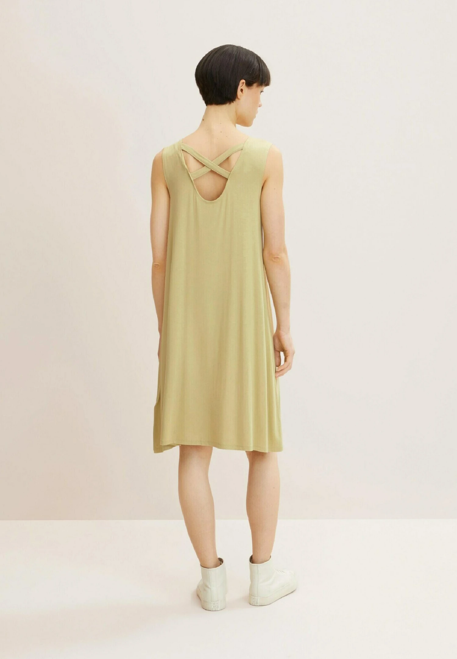 Tom Tailor Jerseyjurk - Light Moderate Olive 2 Tom Tailor Jerseyjurk - Light Moderate Olive - Afbeelding 2