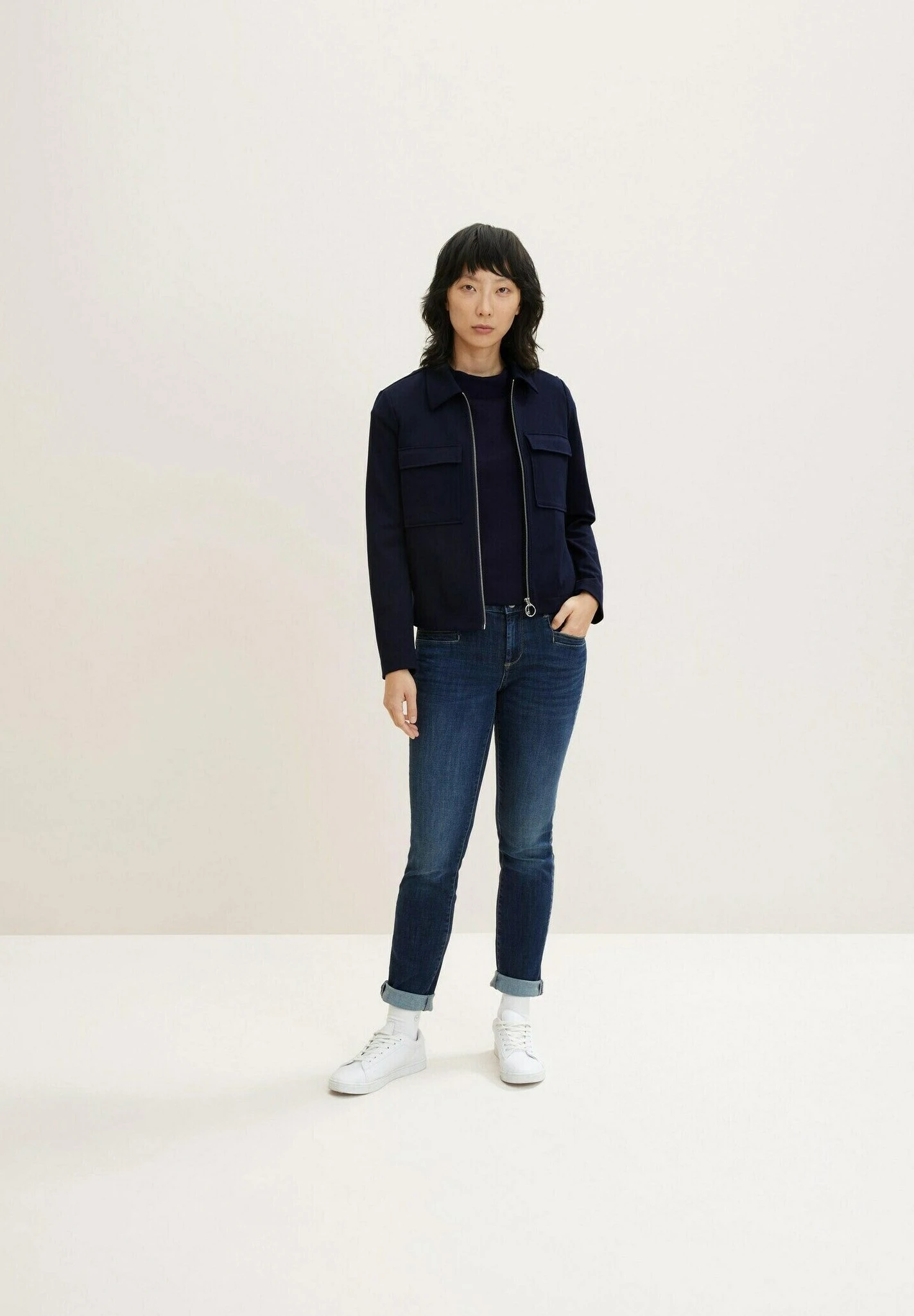 Tom Tailor Alexa- Slim Fit Jeans -Dark Blue Denim 1 Tom Tailor Alexa- Slim Fit Jeans -Dark Blue Denim