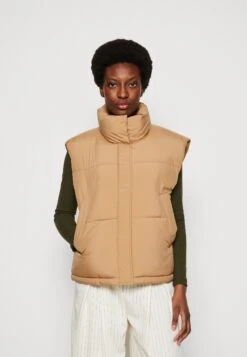 TOM TAILOR Denim Modern Puffer Vest - Bodywarmer - Apple Cinnamon Brown