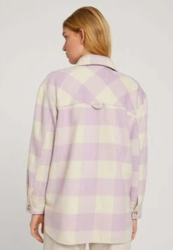 TOM TAILOR Denim Halflange Jas - Beige Rose Check -Tom Tailor 2600564246ca460b80d127371b122206