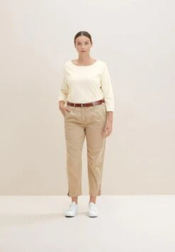 TOM TAILOR Denim Plus - Schlichter- Riem - Light Brown Uni