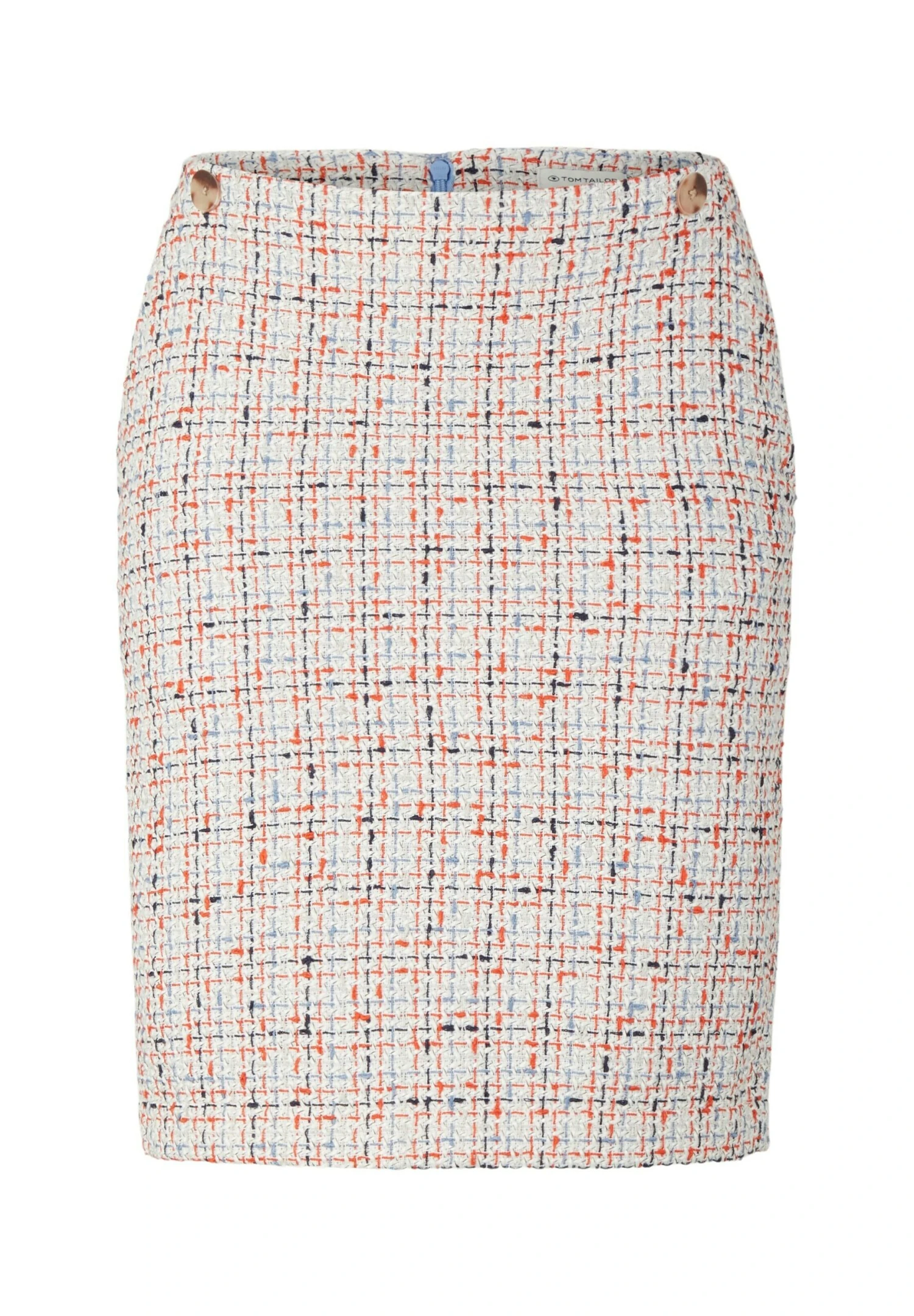 Tom Tailor Bouclé-Rock - Kokerrok - Blue Red Boucle 7 Tom Tailor Bouclé-Rock - Kokerrok - Blue Red Boucle - Afbeelding 7