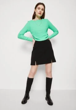 TOM TAILOR Denim Mini Skirt With Slits - Minirok - Deep Black -Tom Tailor 28ae6ac25ca4495a85b22993df5a033e