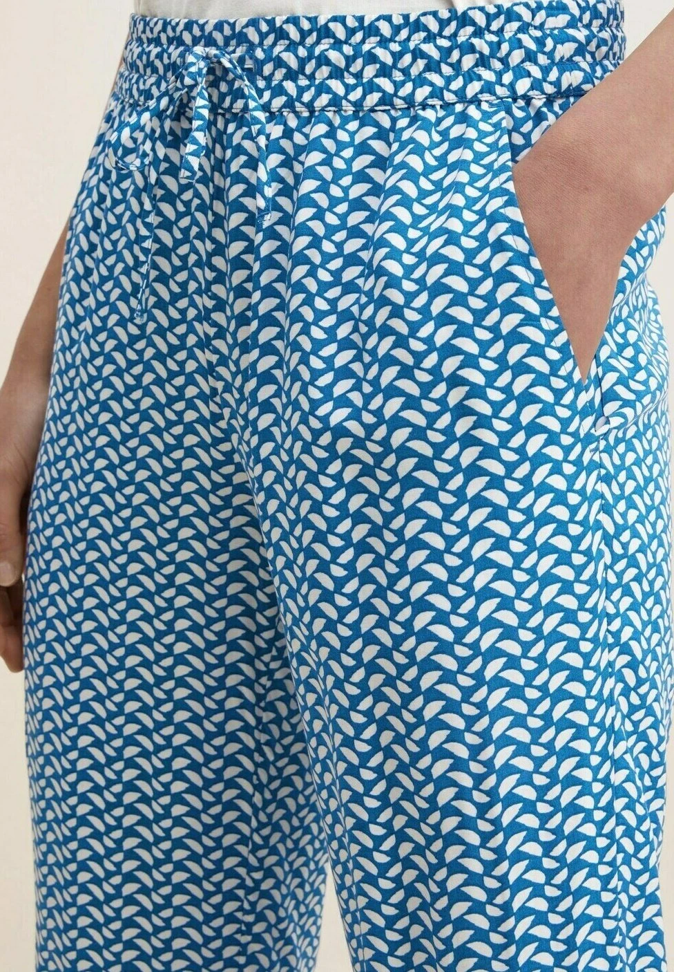 Tom Tailor Gemusterte Stoff - Pyjamabroek - Blue Minimal Design 4 Tom Tailor Gemusterte Stoff - Pyjamabroek - Blue Minimal Design - Afbeelding 4