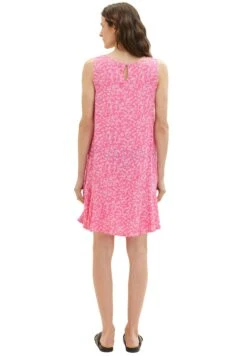 Tom Tailor Volant - Jurk - Pink Geo Design -Tom Tailor 2b06d1670a0844d0abe3d7cf2ac6f003