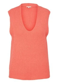 Tom Tailor Mit V Ausschnitt  - Trui - Smooth Papaya Red -Tom Tailor 2b8d74a1742a4500b4fed6100fde3c2f