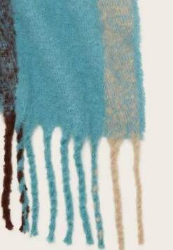 TOM TAILOR Denim WeicherMit Groben- Sjaal - Aqua Brown Check -Tom Tailor 30106e2484804ee5a672fd6b64e1d3f0