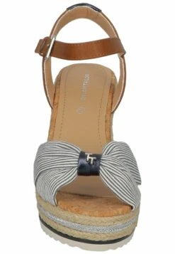 Tom Tailor Sandalen Met Sleehak - Navy Silver -Tom Tailor 310532363f8a43688933d09ba087b4d2