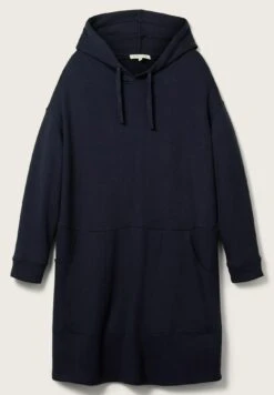 Tom Tailor Mit Kapuze - Jerseyjurk - Navy Midnight Blue -Tom Tailor 3169b8ff4a9546febc5ea2d601b7891e