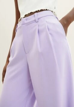 TOM TAILOR Denim Pleated Wide Leg- Broek - Lilac Vibe -Tom Tailor 318bead3f567498abdd020974f57bbc4
