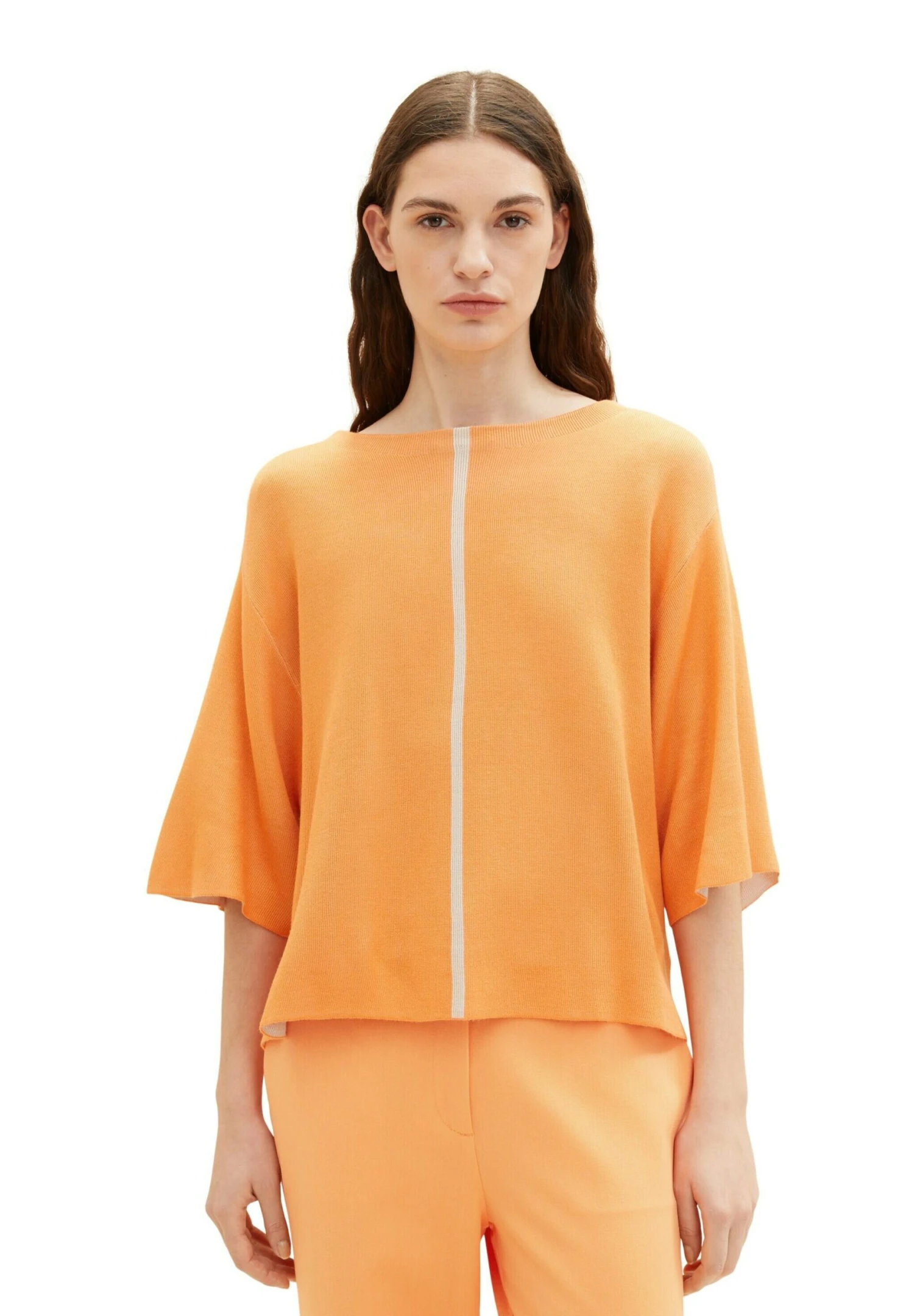 Tom Tailor Trui - Bright Mango Orange 2 Tom Tailor Trui - Bright Mango Orange - Afbeelding 2