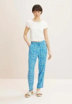 TOM TAILOR Denim Trainingsbroek - Blue Wave Print
