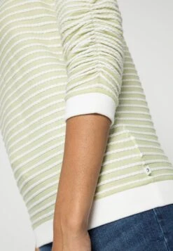 TOM TAILOR Denim Striped Jacquard- Sweater - Green -Tom Tailor 3489cbc175b145fe9c52b765328ce13f