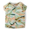 Tom Tailor Kurzarm - Blouse - Colorful Wavy Design
