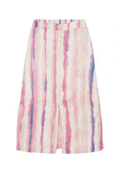 Tom Tailor Bedruckter - A-Lijn Rok - Pink Tie Dye Stripe -Tom Tailor 373e4dc51e7745c08b52da34b72ac16d