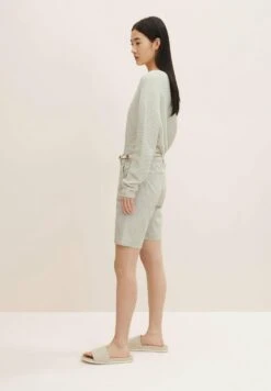 Tom Tailor Shorts - Green Thin Stripes -Tom Tailor 3757c500d8ab4805b4cbf389f0462fb1