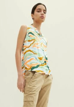 Tom Tailor Blouse - Colorful Wavy Design