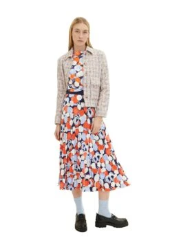 Tom Tailor Mit Allover-Print - Blouse - Navy Flower Design