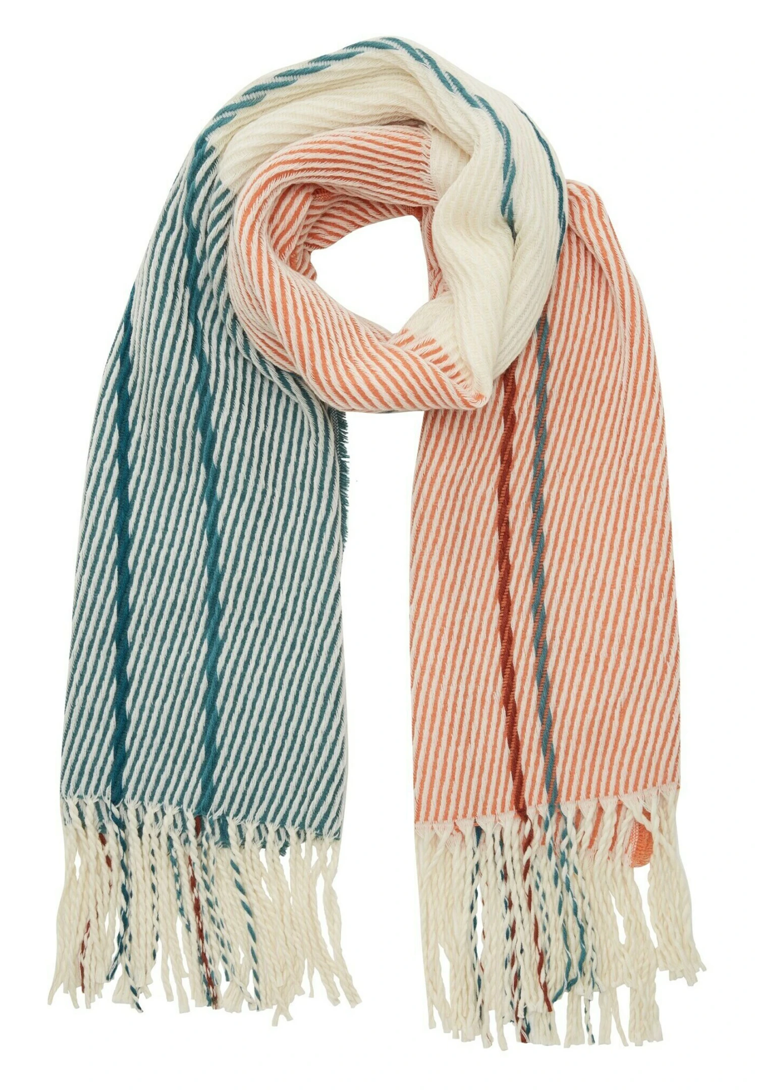 Tom Tailor Gestreifter - Sjaal - Canyon Sunset Red 1 Tom Tailor Gestreifter - Sjaal - Canyon Sunset Red