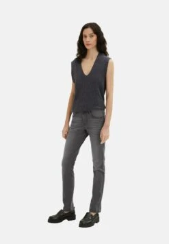 Tom Tailor Alexa - Straight Leg Jeans - Grey Denim