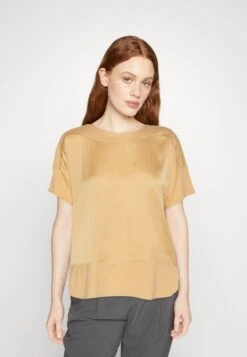 Tom Tailor Mix Sateen - T-Shirt Basic - Fawn Beige