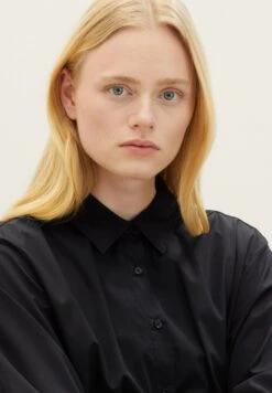 TOM TAILOR Denim Mit Ballonärmel - Blousejurk - Deep Black -Tom Tailor 3b585235aaca4cddba4ece6c56d12af0