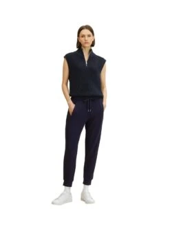 Tom Tailor Mit Rippbündchen - Trainingsbroek - Navy Midnight Blue -Tom Tailor 3bbfe60c76d04218a8ffabdbf88db8eb