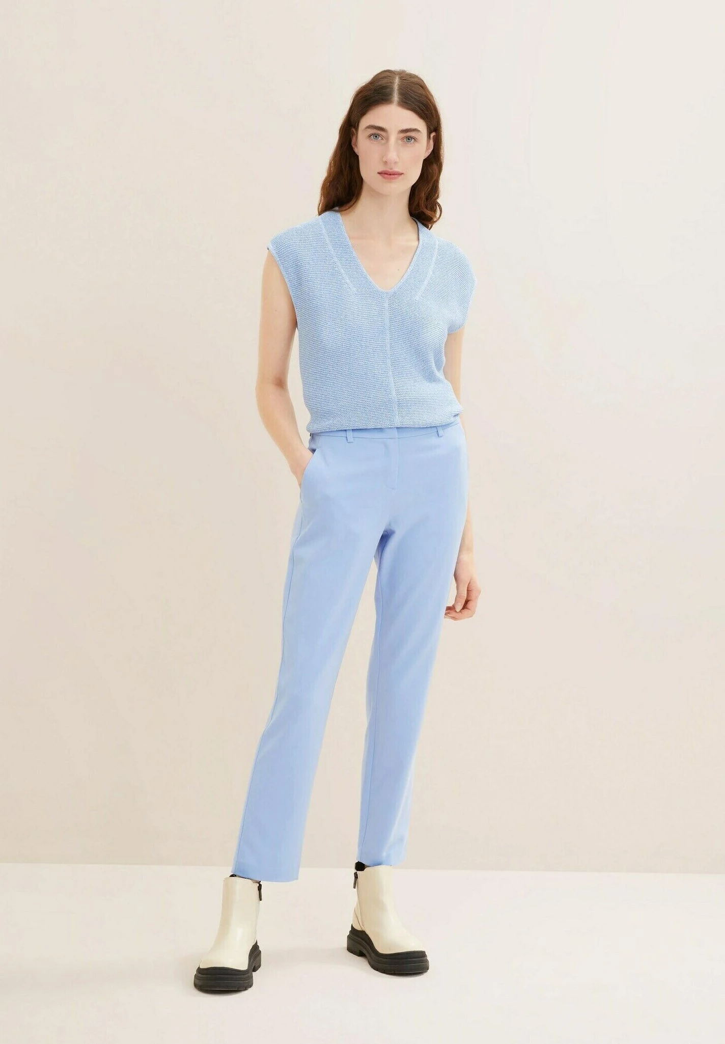 Tom Tailor Mia- Chino - Dreamy Blue 2 Tom Tailor Mia- Chino - Dreamy Blue - Afbeelding 2