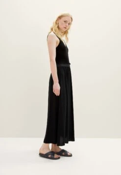 TOM TAILOR Denim Mit Seitenschlitz - Maxirok - Deep Black -Tom Tailor 3db319e3461b458dbdd343a6a0d5df8f