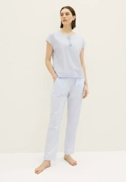 Tom Tailor Bodywear Mit Struktur - Pyjamabroek - Blue Light Dots -Tom Tailor 3df1bc42d21d4430a68c421d39cad079