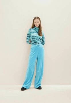 TOM TAILOR Denim Samt Optik - Broek - Blue Voltage -Tom Tailor 3ee506e670c9456f88d8754b48d49c82