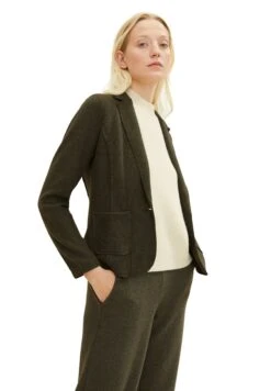 Tom Tailor Blazer - Tarmac Khaki Melange -Tom Tailor 3f3959db718843fcb99b74465d14e0c0