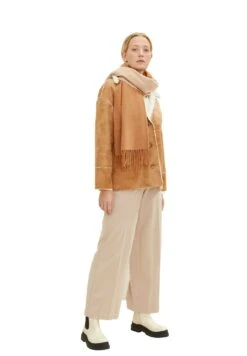 Tom Tailor Mit Fransen - Sjaal - Soft Light Camel -Tom Tailor 3fec4c7bbdc74f87843b797294ba5139