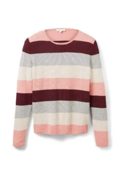 Tom Tailor Mit Rundhalsausschnitt  - Trui - Rose Knit Stripe -Tom Tailor 4041b2782cc64054bdc62b0c19c342af