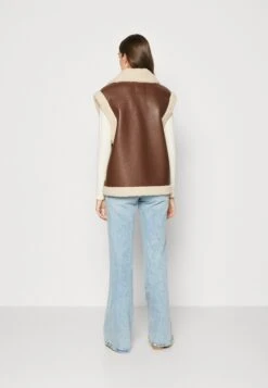 TOM TAILOR Denim Vest - Bodywarmer - Roasted Coffee Brown -Tom Tailor 4043bc56a92b494d87e0b35fb2caa39d