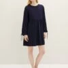 TOM TAILOR Denim Mini Mit Schnürdetails - Jurk - Sky Captain Blue