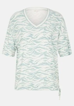 Tom Tailor Gemustertes - T-Shirt Print - Blue Small Wavy Design -Tom Tailor 40bcf48c235f4eef84d5891a66a9bdd7