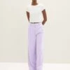 TOM TAILOR Denim Pleated Wide Leg- Broek - Lilac Vibe