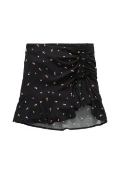 TOM TAILOR Denim Mit Rüschen - A-Lijn Rok - Small Black Flower Print -Tom Tailor 427ce38af0be4998b24ae162af28be46